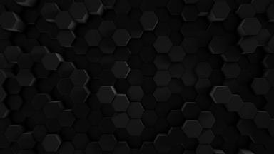 相机变焦黑色的未来主义的棱镜六边形蜜蜂库姆斯运动<strong>简约背景</strong>概念设计技术动画网格前视图